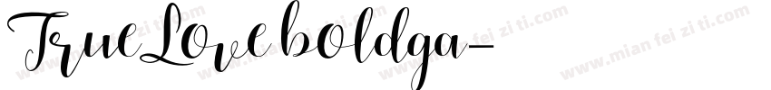 TrueLove boldga字体转换